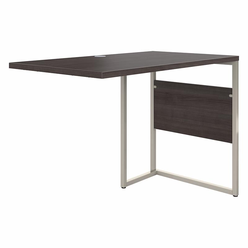 Pemberly Row 42W x 24D Desk Return / Bridge in Storm Gray - Engineered Wood