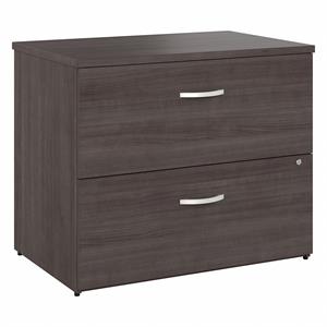 Pemberly Row 2 Drawer Lateral File Cabinet in Storm Gray - Engineered Wood