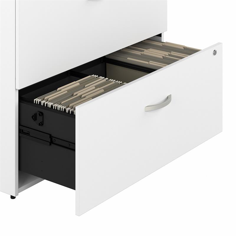 Pemberly Row 2 Drawer Lateral File Cabinet in White - Engineered Wood