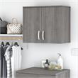 Pemberly Row Closet Wall Cabinet with Doors in Platinum Gray - Engineered Wood