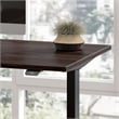 Pemberly Row 48W Adjustable Standing Desk in Black Walnut - Engineered Wood