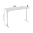 Pemberly Row 72W x 30D Height Adjustable Standing Desk - Engineered Wood