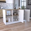 Pemberly Row Kitchen Island Engineered Wood Kitchen Islands in Multi-color