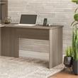 Pemberly Row Modern Desk Return in Ash Gray - Engineered Wood