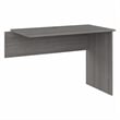 Pemberly Row Modern Desk Return in Modern Gray - Engineered Wood