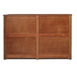 Pemberly Row Modern Six Drawer Dresser - Antique Walnut Finish