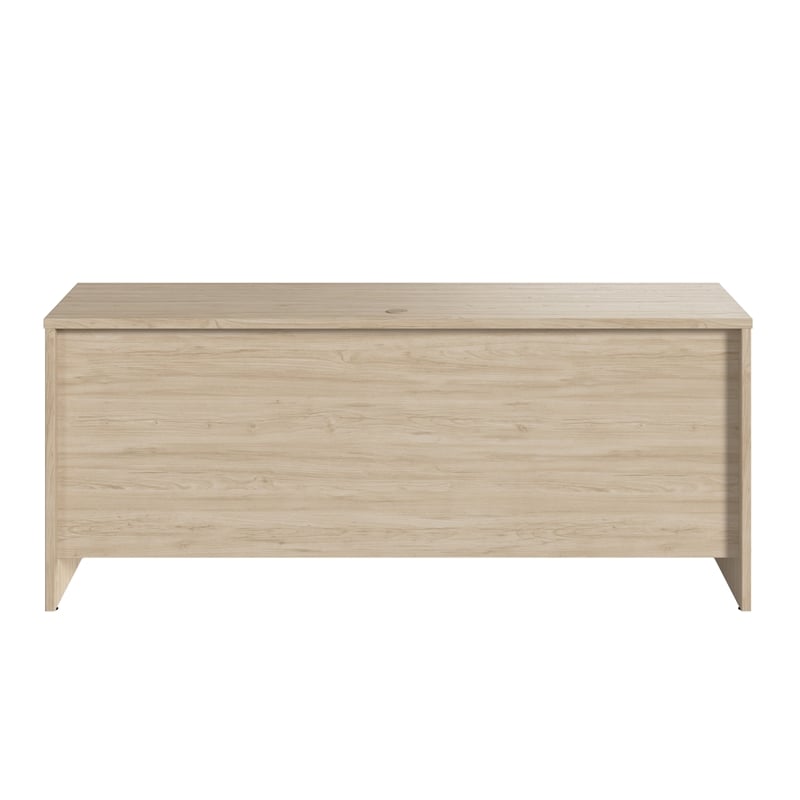 Pemberly Row 72W x 24D Credenza Desk in Natural Elm - Engineered Wood