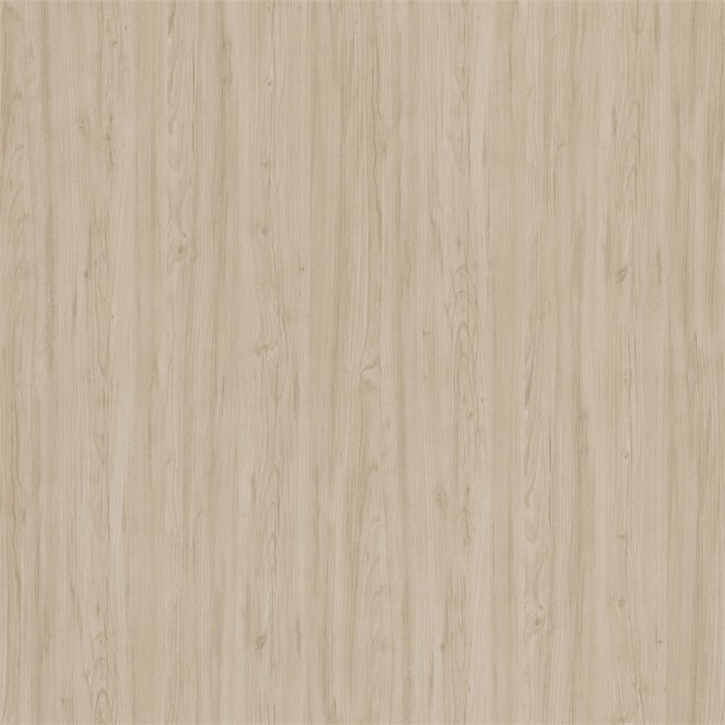 Pemberly Row Tall 5 Shelf Bookcase with Doors in Natural Elm - Engineered Wood