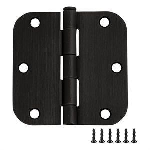 Pemberly Row Stainless Steel Door Hinge in Oil Rubbed Bronze - 12 Pack
