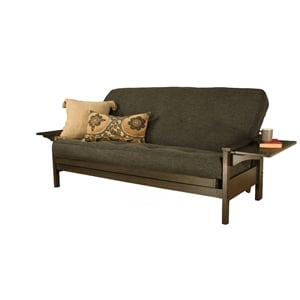 Pemberly Row Traditional Sofa Sleeper Includes Linen Charcoal Gray Mattress