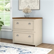 Pemberly Row 2 Drawer Lateral File Cabinet in Antique White - Engineered Wood