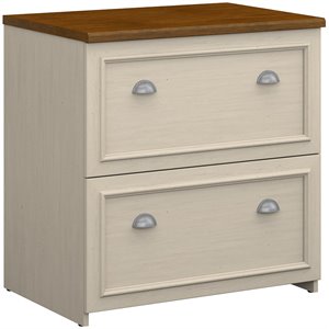 Pemberly Row 2 Drawer Lateral File Cabinet in Antique White - Engineered Wood