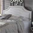 Pemberly Row Modern Upholstered Queen Headboard in Grayish Beige
