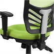 Pemberly Row Modern Mid Back Mesh Swivel Office Chair in Green