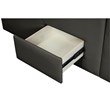 Pemberly Row Smart Multifunctional Queen Size Bed Made with Wood in Gray