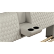 Pemberly Row Smart Multifunctional Queen Size Bed Made with Wood in Beige Color
