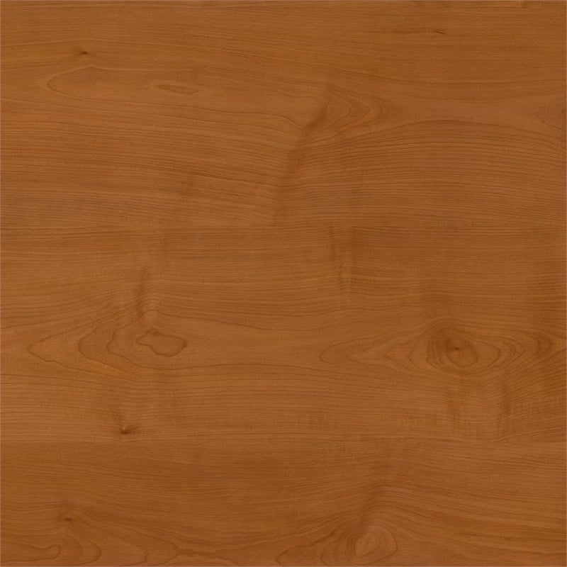 Pemberly Row Engineered Wood 72W x 24D Office Desk with Drawers - Natural Cherry