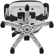 Pemberly Row Mid Back Executive Mesh Office Swivel Chair in Black and White