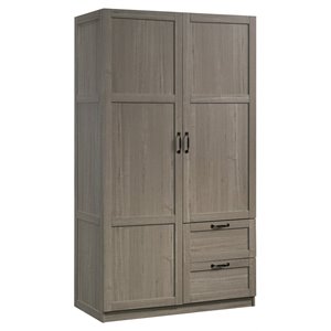 Pemberly Row Engineered Wood Storage Cabinet in Silver Sycamore