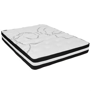 Pemberly Row Contemporary 10&quot Full Hybrid Pocket Spring Mattress