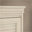 Pemberly Row L Desk with Hutch and Storage in Antique White - Engineered Wood