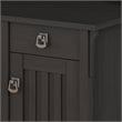 Pemberly Row L Shaped Desk with Storage in Vintage Black - Engineered Wood