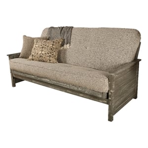 Pemberly Row Full-size Futon Mattress in Gray-Frame Not Included