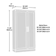 Pemberly Row Engineered Wood Storage Cabinet in Sienna Oak Finish