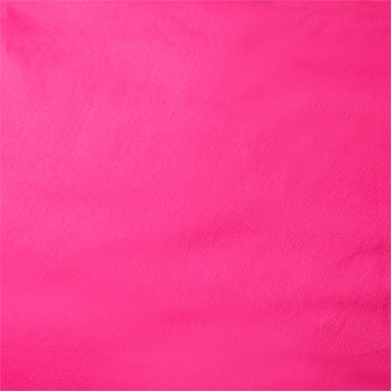 Pemberly Row Contemporary Oversized Bean Bag Chair in Hot Pink