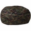 Pemberly Row Contemporary Oversized Bean Bag Chair in Camouflage