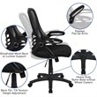 Pemberly Row High-Back Ergonomic Mesh Office Swivel Chair in Black