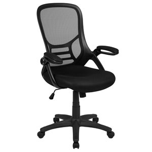 Pemberly Row High-Back Ergonomic Mesh Office Swivel Chair in Black