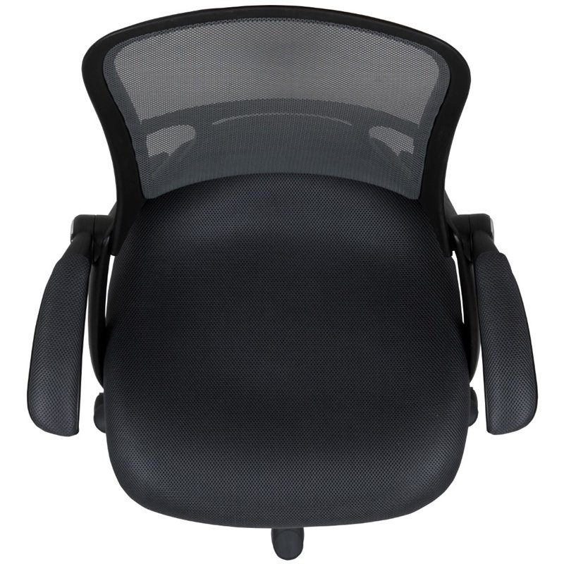 Pemberly Row High-Back Ergonomic Mesh Office Swivel Chair in Dark Gray