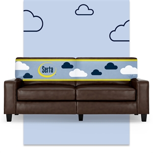 Pemberly Row 78&quot Track Arm Sofa with Removable Covers Chestnut Brown