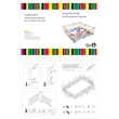 Pemberly Row Baby Solid Wood Saftey Gate in Off White with White connector