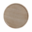 Pemberly Row Set of 2 Faux Travertine & Marble Side Table in Tan