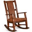 Pemberly Row Set of 2 Farmhouse Mahogany Wood Rocking Chair in Dark Chocolate