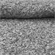 Pemberly Row Set of 2 Microfiber Upholstery Sofa in Black and Ottoman in Gray