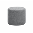 Pemberly Row Set of 2 Microfiber Upholstery Sofa in Black and Ottoman in Gray