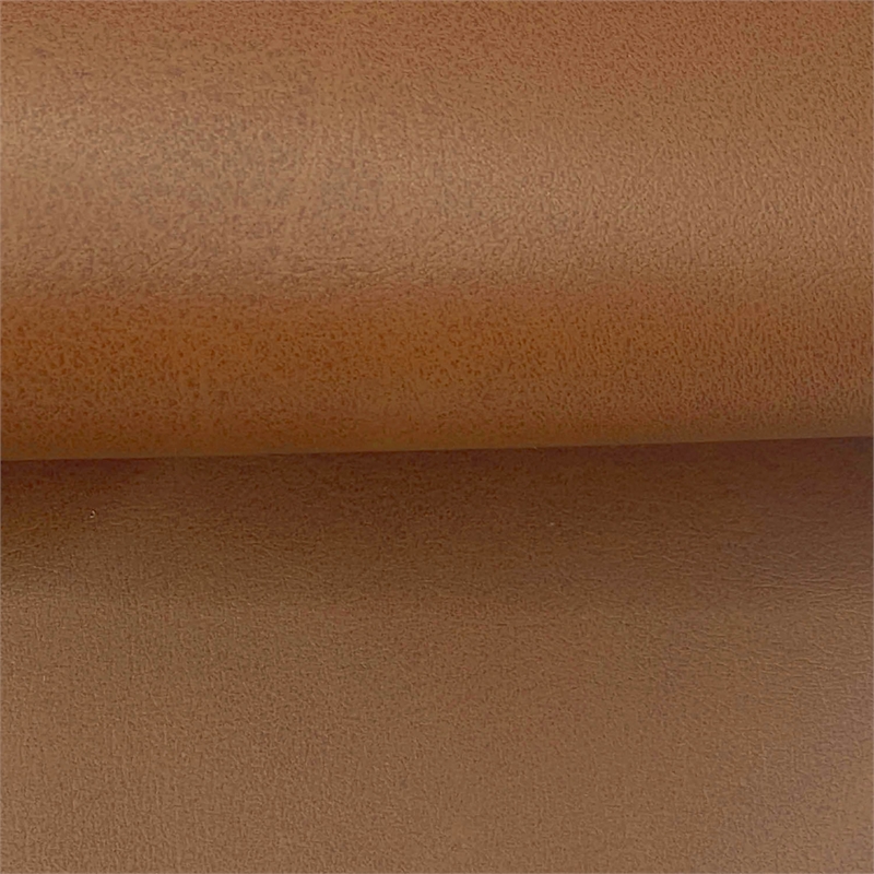 Pemberly Row Set of 2 Microfiber Upholstery Sofa in Black and Ottoman in Caramel