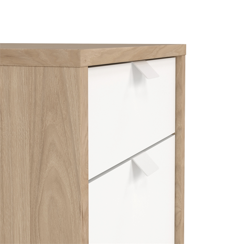 Pemberly Row Set of 2 Home Office Writing Desk and 3-Drawers Mobile Cabinet