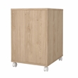 Pemberly Row Set of 2 Home Office Writing Desk and 3-Drawers Mobile Cabinet