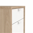 Pemberly Row Set of 2 Writing Desk and 3-Drawers Mobile Cabinet with Casters