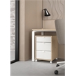 Pemberly Row Set of 2 Home Office Writing Desk and 3-Drawers Mobile Cabinet