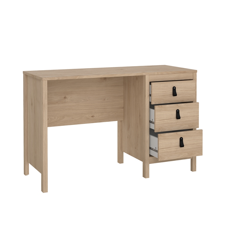 Pemberly Row Set of 2 Home Office Writing Desk and 3-Drawers Mobile Cabinet