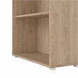 Pemberly Row Set of 2 Writing Desk and Adjustable 6-Shelf Bookcase in Hickory