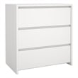 Pemberly Row Set of 3 - 2 Nightstand End Tables and Storage Chest in White