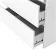 Pemberly Row Set of 3 - 2 Nightstand End Tables and Storage Chest in White