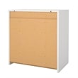 Pemberly Row Set of 3 - 2 Nightstand End Tables and Storage Chest in White