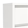 Pemberly Row Set of 2 2-Drawer Nightstand End Table and Storage Chest in White